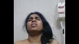 Hot mallu kerala MILF masturbating in bathroom - fucking sexy face reactions