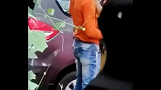 Indian girlfriend boyfriend kissing