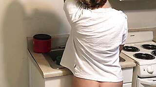 Mother Visits Step Step Son at College - Morning After