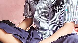 Student kavita sucks small cock of teacher and gets fucked by him