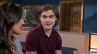 Freya Parker turned on by Penny Barbers silver tongue and invites her to put that tongue to good use in a threesome