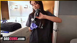 DadCums.com ⏩ Euro Stepdaughter Giving a Hand to her Blue Balls Step Father