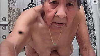 Japanese granny   Looking at camera