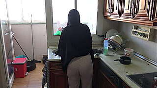 perverted german fucks his muslim maid and cums inside her