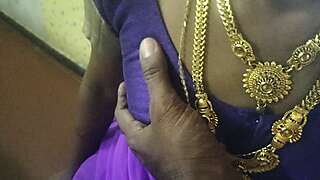 Tamil Couple Liplock Face Lick Boob Show