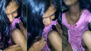 Indian Cute Stepsister Fucking in A Hotel Room Licking Pussy in Hindi.