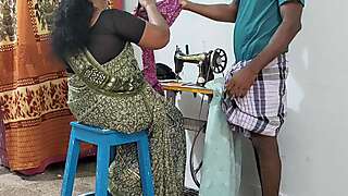 My Mother in Law Was Sewing Clothes and I Had Sex with Her as if I Was Helping Her