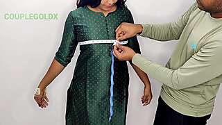 Komal got a huge discount on getting her dress stitched near her trailer.