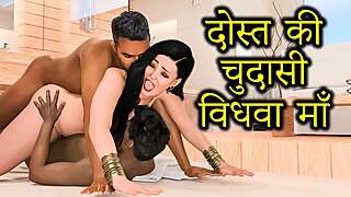 Horny Stepmom Fucked by Her Son's Friends