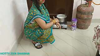 XXX Desi Village Bhabhi Having Sex with Her Dever When She Was Cooking in the Kichen