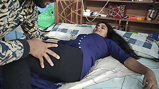 Churidar Leggings Removal and Top Only Romance Sex Video by Vaishnavy and Sharun Raj, Mallu Couple Hot Bedroom Romance Sex