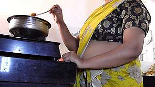 Stepmom Help Me to Cum & I Fucked Her in Kitchen