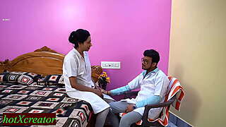 Desi Naughty Doctor fucks New Beautiful Nurse! Doctor Nurse Sex
