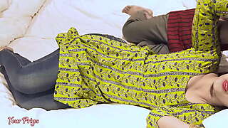 Cute Indian Stepsis romance, chudai long sex after orgasm with Hindi audio