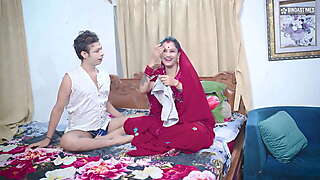 Desi Bihari Bhabhi Fucked Three Boys Infront of Her HUsband Double Anal ( Hindi Audio )