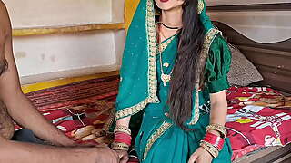 Pados wali bhabhi ko green sadi mein choda bhabhi ki chudai