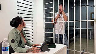 Forget jail, foreigner agrees to fuck busty MILF cop