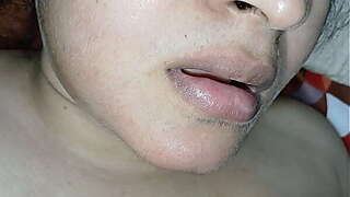 My Indian stepsister is in her room alone and I go in to fuck her