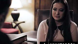 PURE TABOO Creepy Priest Convinces Sinful Bride-To-Be Gia Paige To Submit In Exchange For Absolution