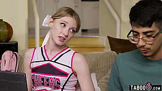 Shy virgin guy fucks the most popular teen cheerleader Melody Marks