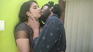 Desi Couple Share Sweet Romance And Passionate Kisses