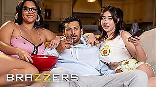 BRAZZERS - Ashlyn Peaks &amp_ Chloe Surreal Invite Their Crush For A Movie Night But Soon Turns To A Steamy Threesome