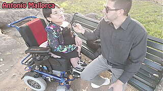 Exotic Wheelchair Cripple Slut Gets Pick Up in Public!