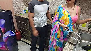 Indian Desi Bhabhi Fucked Hard by Her Devar First Time in kitchen