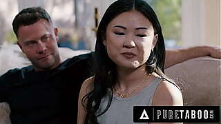 PURE TABOO Shocked Lulu Chu Discovers BDSM Sex Tape From Neighbors Seth &amp_ Kimmy Kimm
