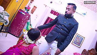 Husband shares his innocent wife with his friend ( Full threesome movie )