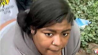 Sexy bbw getting fucked on top of a train tunnel