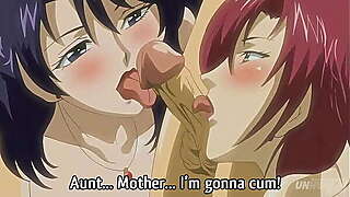 Step Mom and Step Aunt Fuck the Young Boy - Hentai [UNCENSORED]