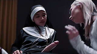 Nuns Have Unholy Fuck When One Of Them Grows A Huge Dick