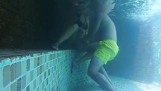 Wife hotel pool holiday vs boy