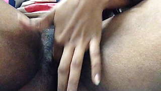 Indian girl fingering and moaning