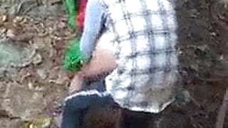 Aunty fucked outdoor by boy