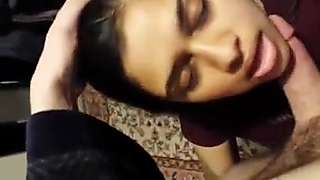 Beautiful indian college girl sucking cock