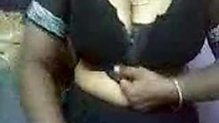 Busty Indian aunty quicky
