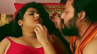 Swamiji enjoying with beautiful Bhabhi