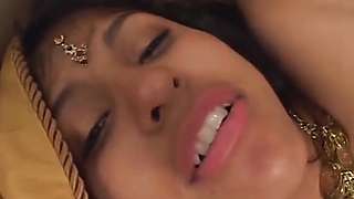 Dark Hairy Indian Pussy Taking Big White Cock