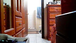 My Indian Aunty Zindra Taking a Shower