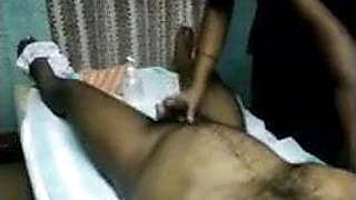 Indian Massage Parlour Girl Giving a Happy Ending Handjob