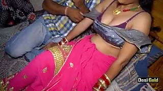 Newly married Indian bhabhi gets fucked, hot cumshot