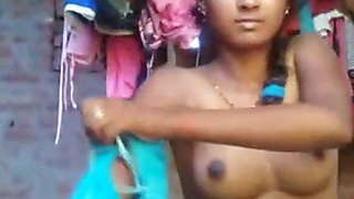 Sexy Village Girl Shows Herself Nude