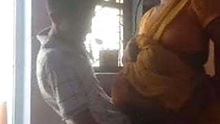 Sex with neighbor aunt in her kitchen