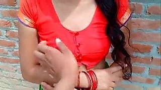 Fucked my stepsister in a saree on a fence, Hindi audio