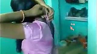 Indian Sister changing her dress infront of me