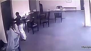 Collage director with teacher old young