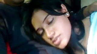 Desi Girl Handob In car
