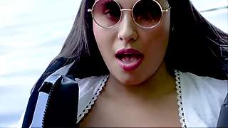 Latina college teen masturbation outdoor in park